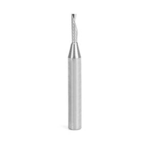 Amana 57307 Solid Carbide CNC Spiral 'O' Flute, Aluminum Cutting 3mm Dia x 12mm x 6mm Shank x 50mm Long Down-Cut Router Bit