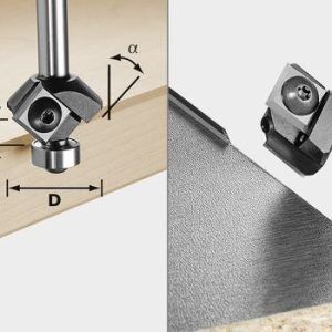 FESTOOL Cutter Trimming HW S8 HW 45° D27 12x12 KL 499807
