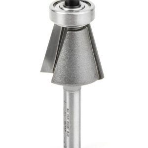 Amana Tool 49408 Carbide Tipped Chamfer 15 Degree x 7/8 Dia x 3/4 x 1/4 Inch Shank