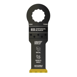 Imperial Blades SuperCut 1-1/4" STORM TiN Metal/Wood Blade, 1PK IBSCT330-1